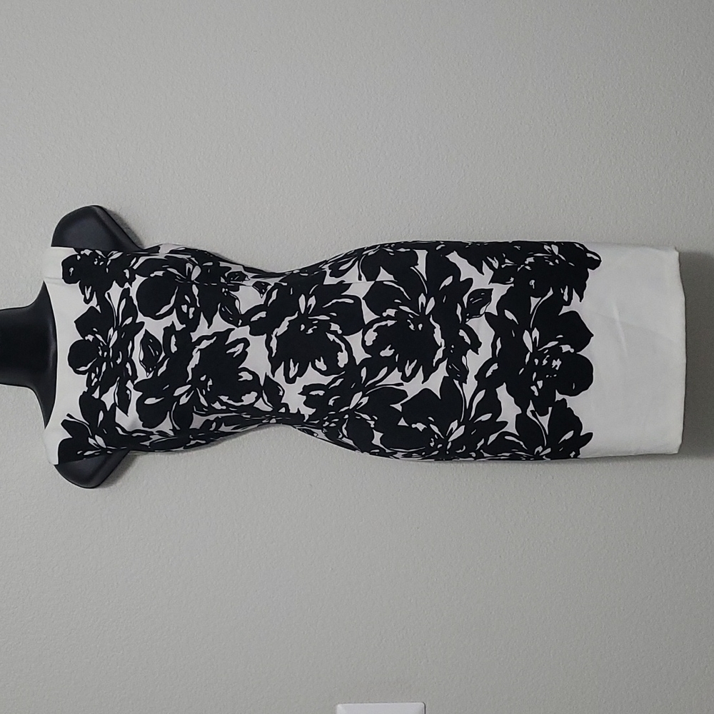 Black and White Floral Dress